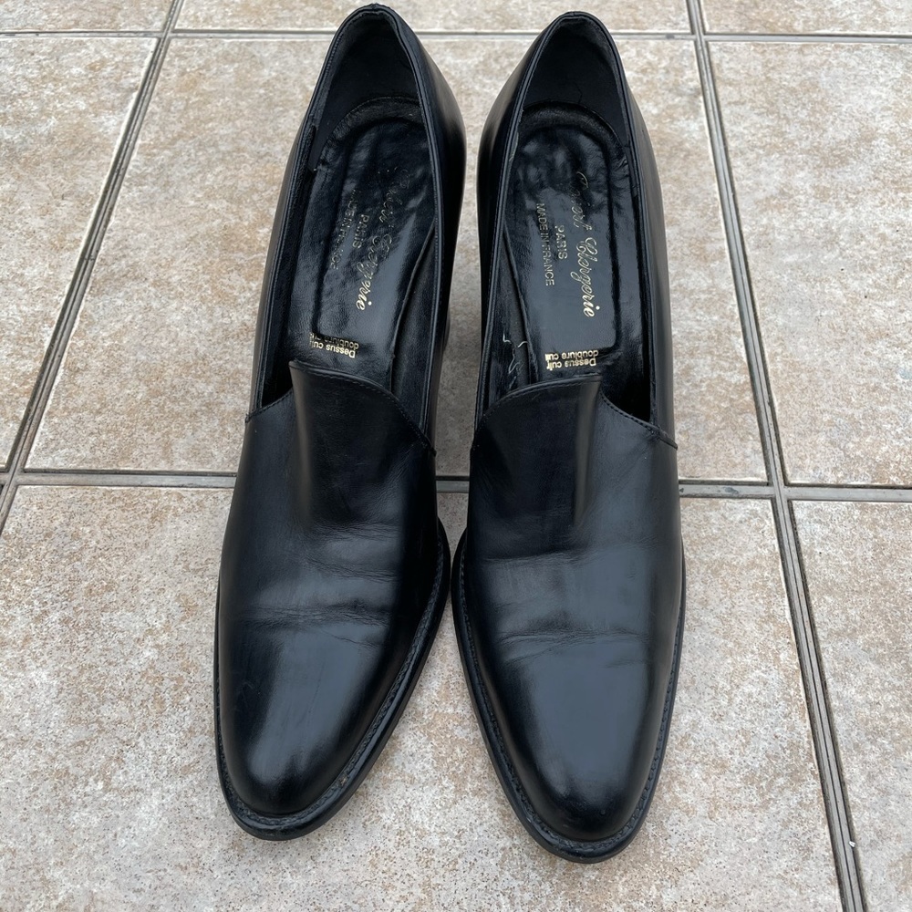 Robert Clergerie black leather shoes
